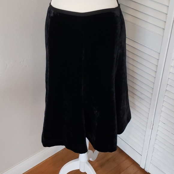 Axcess Dresses & Skirts - Black Velvet Fit & Flare Skirt, LIZ CLAIBORNE